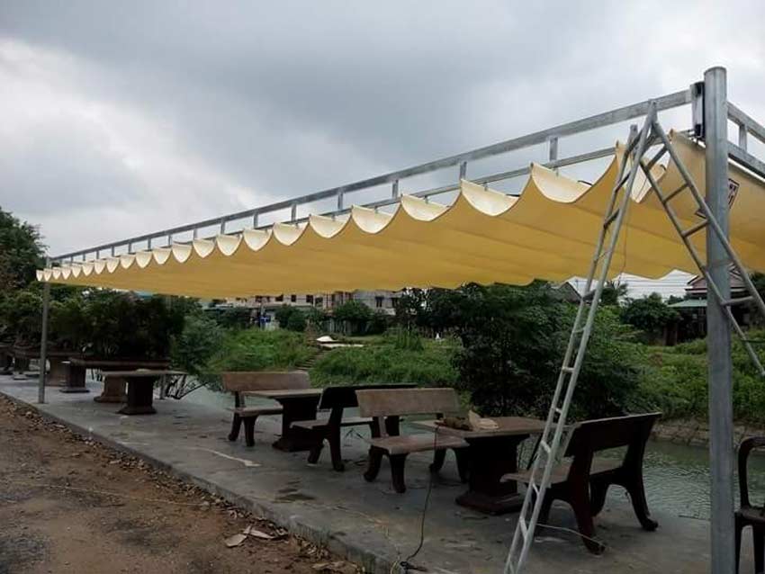 bạt xếp lớp lượn sóng